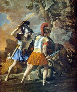 リナルドの仲間たち 作： Nicolas Poussin